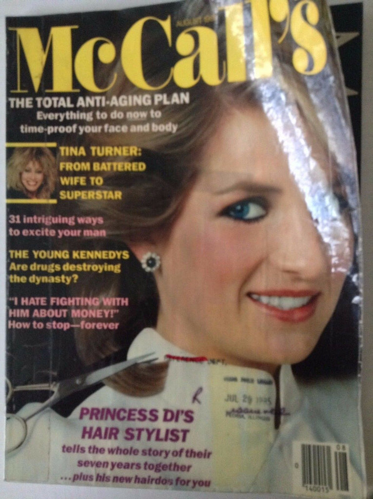 McCall's Magazine Tina Turner Princess Diana August 1985 090317nonrh