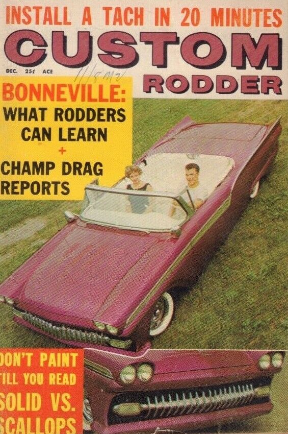Custom Rodder December 1960 Bonneville Irwin Stein 122218DBE