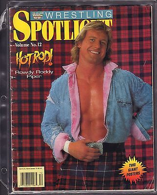 WWF Wrestling Spotlight Vol.12 Hot Rod Rowdy Roddy Piper no Poster VG 042516DBE
