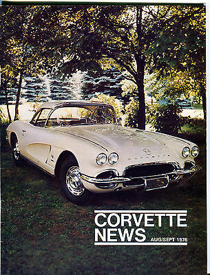 Corvette News August/September 1976 Restored '62 Corvette EX 041216jhe