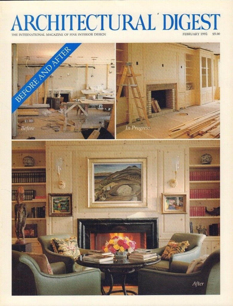 Architectural Digest February 1992 Before & After Bruce Gregga 021717DBE