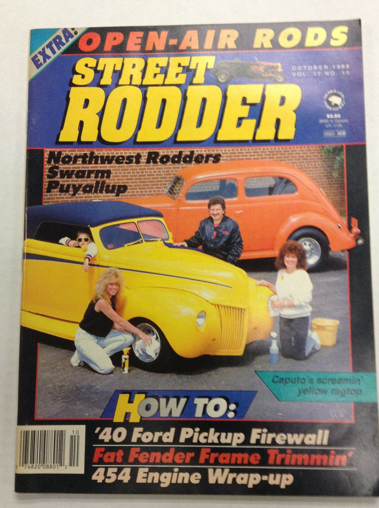 Street Rodder Magazine Caputo's Ragtop Swarm Puyallup October 1988 010517R