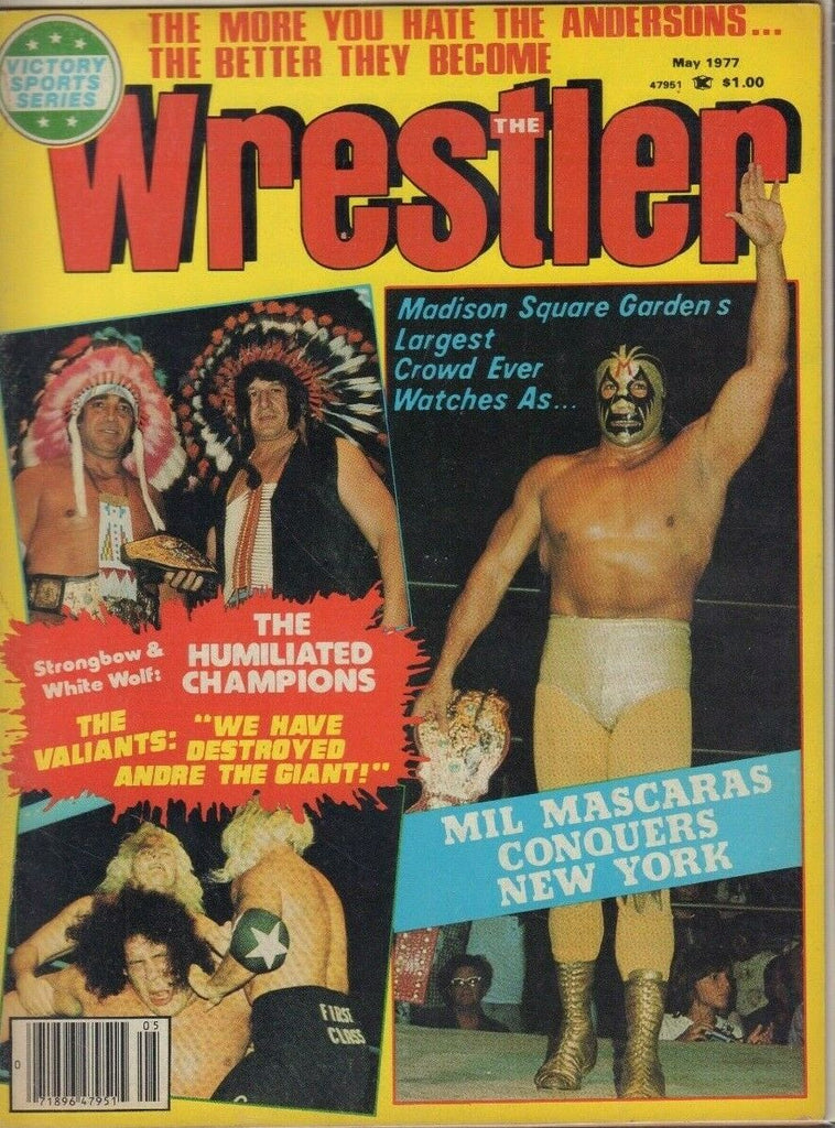 The Wrestler May 1977 Andre the Giant The Valiants Strongbow Mascaras 022719DBE