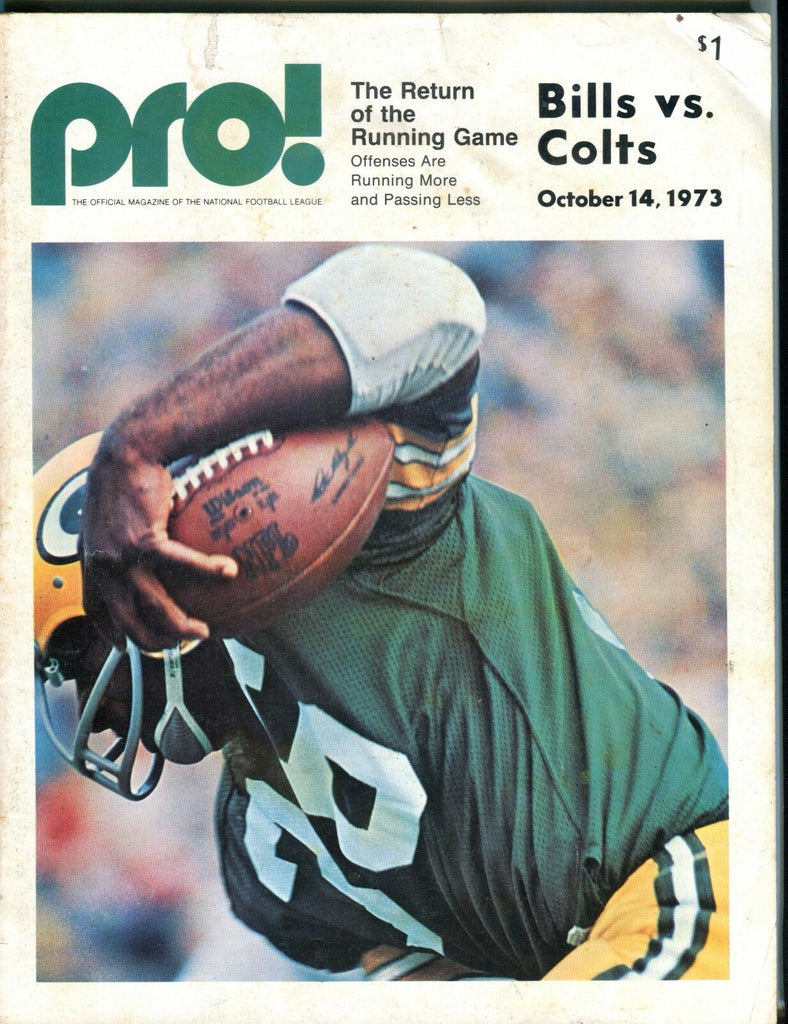 Pro! Magazine Bills vs. Colts October 14 1973 VG 051817nonjhe2