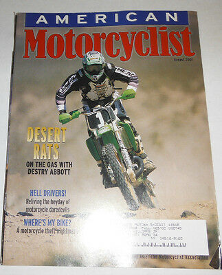 American Motorcyclist Magazine Desert Rats August 2001 071414R