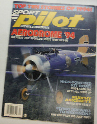 Sport Pilot Magazine Aerodrome & High Powered Kit Boat December 1994 052015R