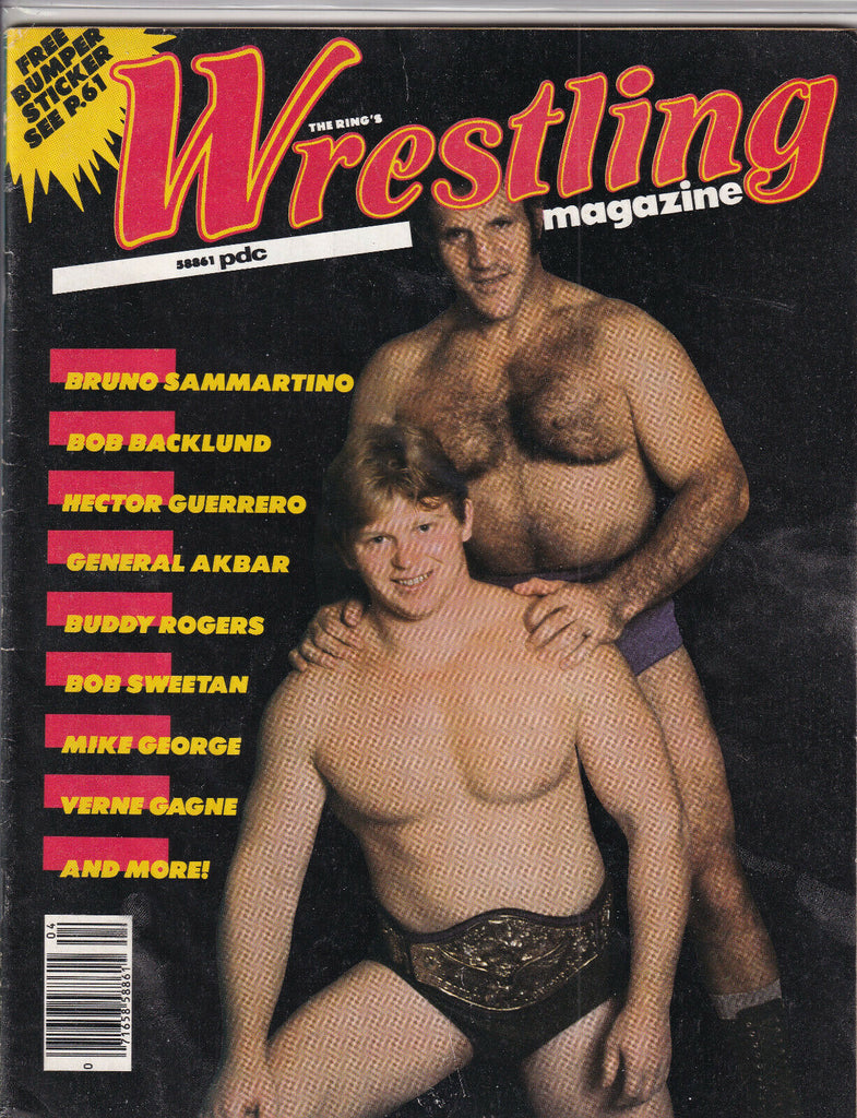 The Ring Wrestling Bruno Sammartino Bob Backlund April 1980 052819nonr