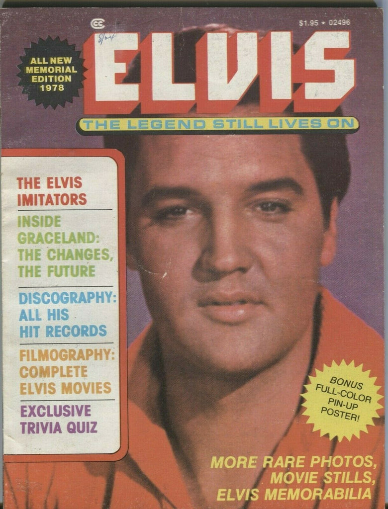 Elvis Presley The Legend Still Lives On Memorial Edition 1978 w/Poster 102819DBE