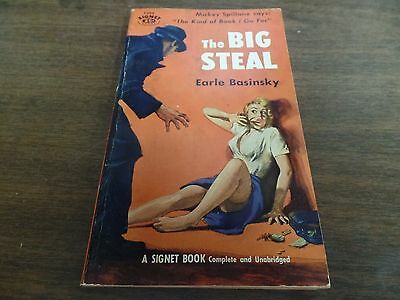 The Big Steal Earle Basinsky Signet Books 1956 1st Print Mystery Novel 121415ame