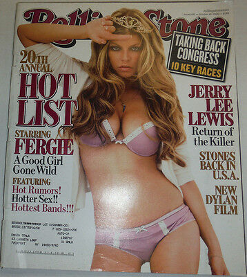 Rolling Stone Magazine Fergie 20th Hot List Jerry Lewis October 2006 021715R