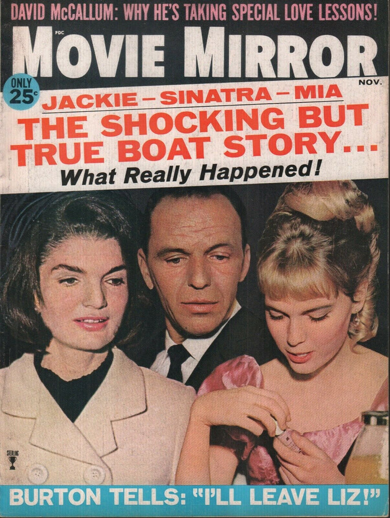 Movie Mirror November 1965 Jackie Kennedy Frank Sinatra David McCallum 070119AME