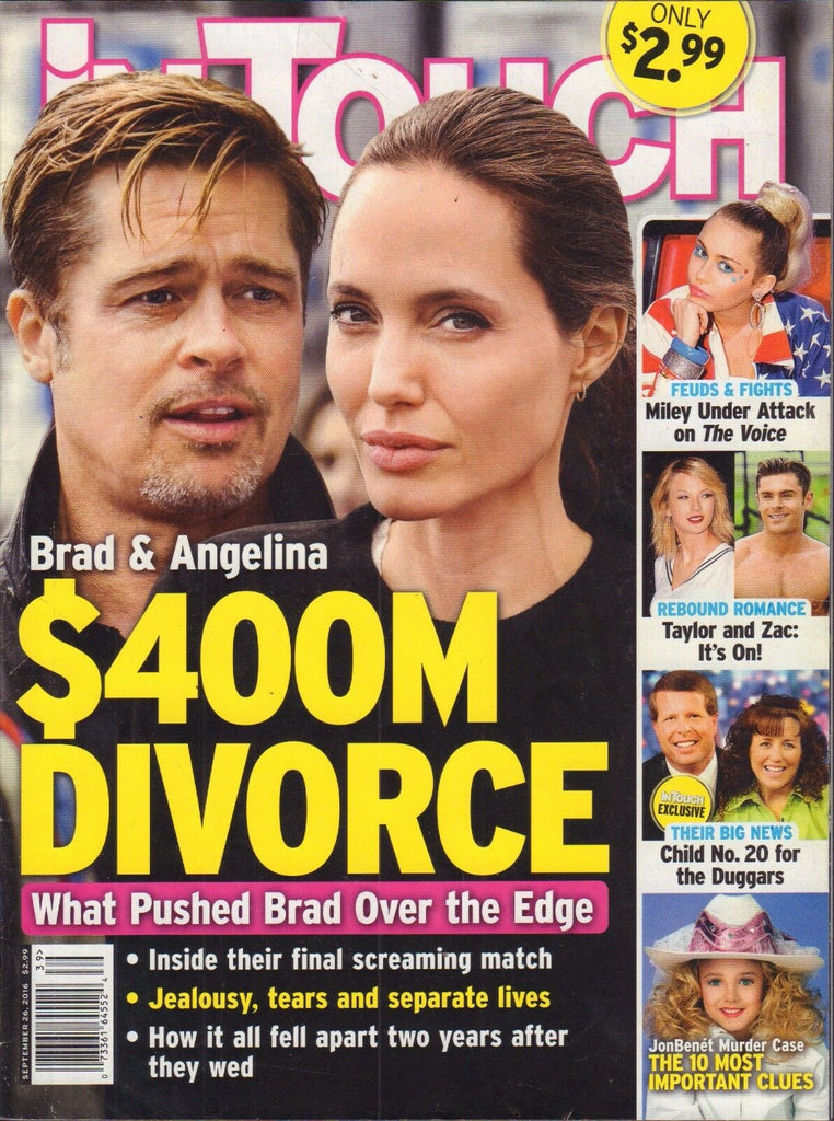 InTouch September 26 2016 Brad Pitt, Angelina Jolie,Taylor Swift VG 110916DBE