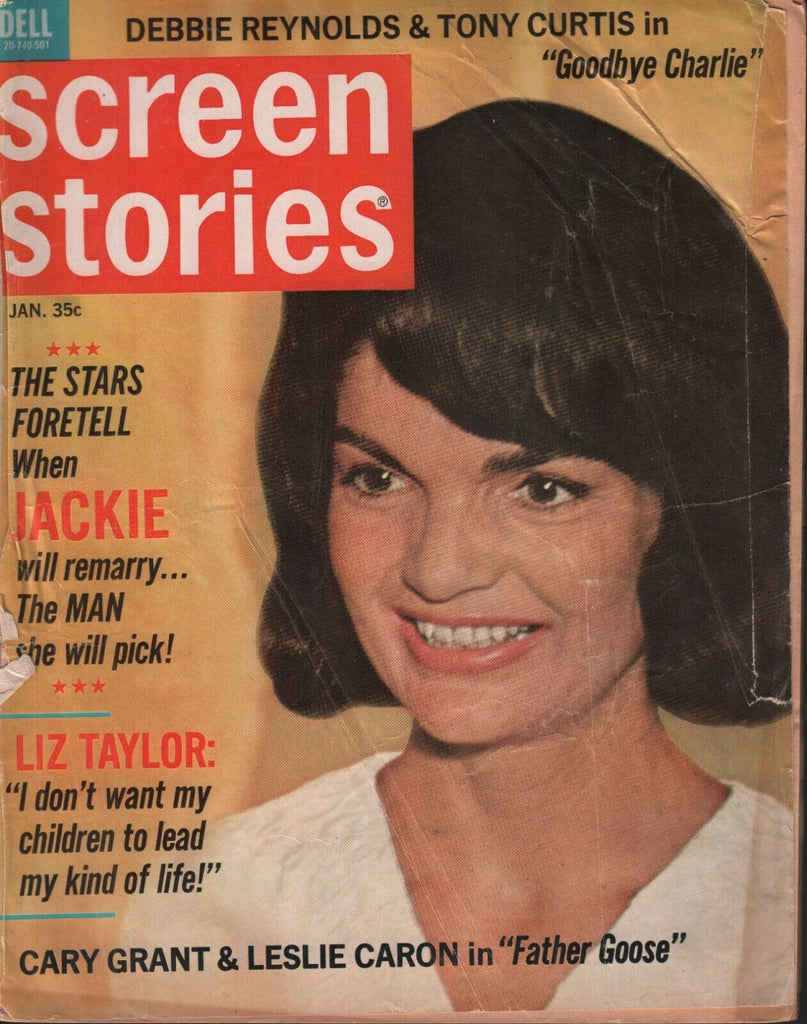 Screen Stories January 1965 Jackie Kennedy Elizabeth Taylor 071519AME