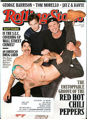 Rolling Stone Magazine September 1 2011 Red Hot Chili Peppers w/ML EX 032216jhe