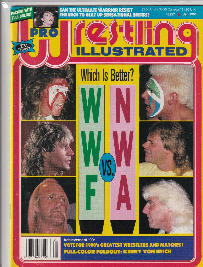 Pro Wrestling Illustrated Sting Lex Luger Ric Flair January 1991 061419nonr