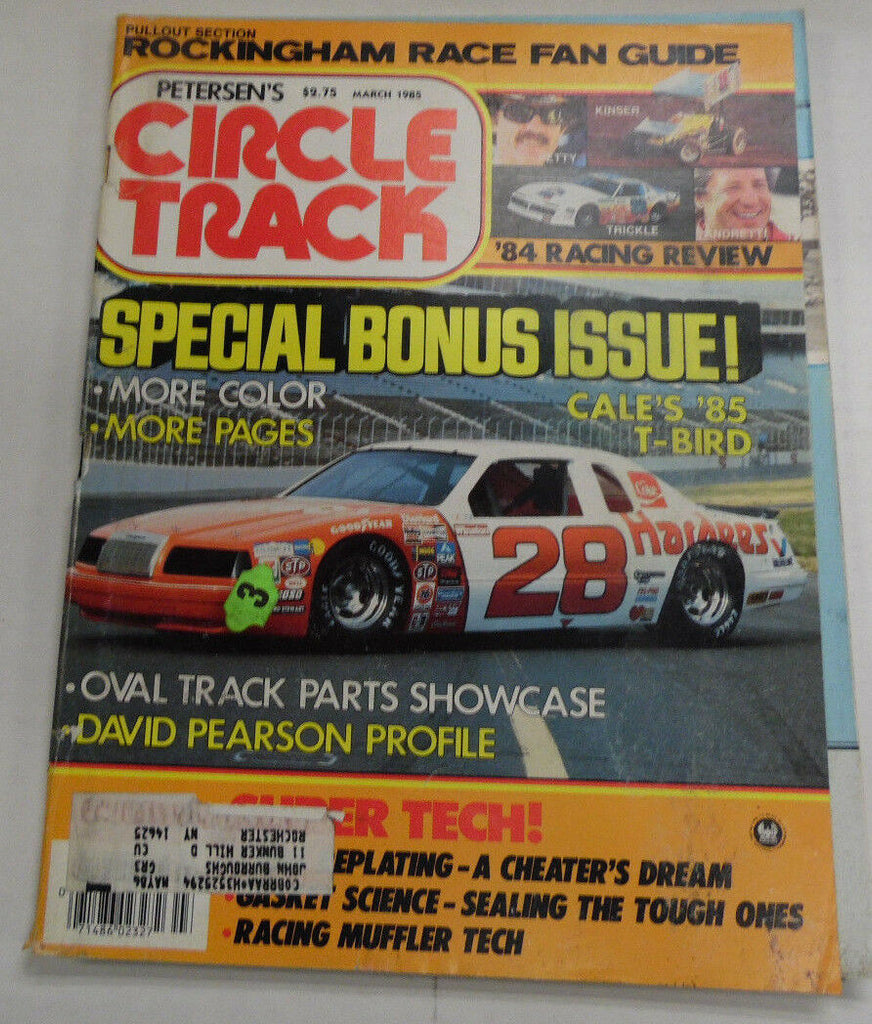 Circle Track Magazine Rockingham Guide David Pearson March 1985 040317nonr
