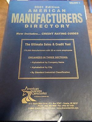 American Manufacturers Directory 2001 Edition Vol 2 Ex-FAA Book 051116ame3