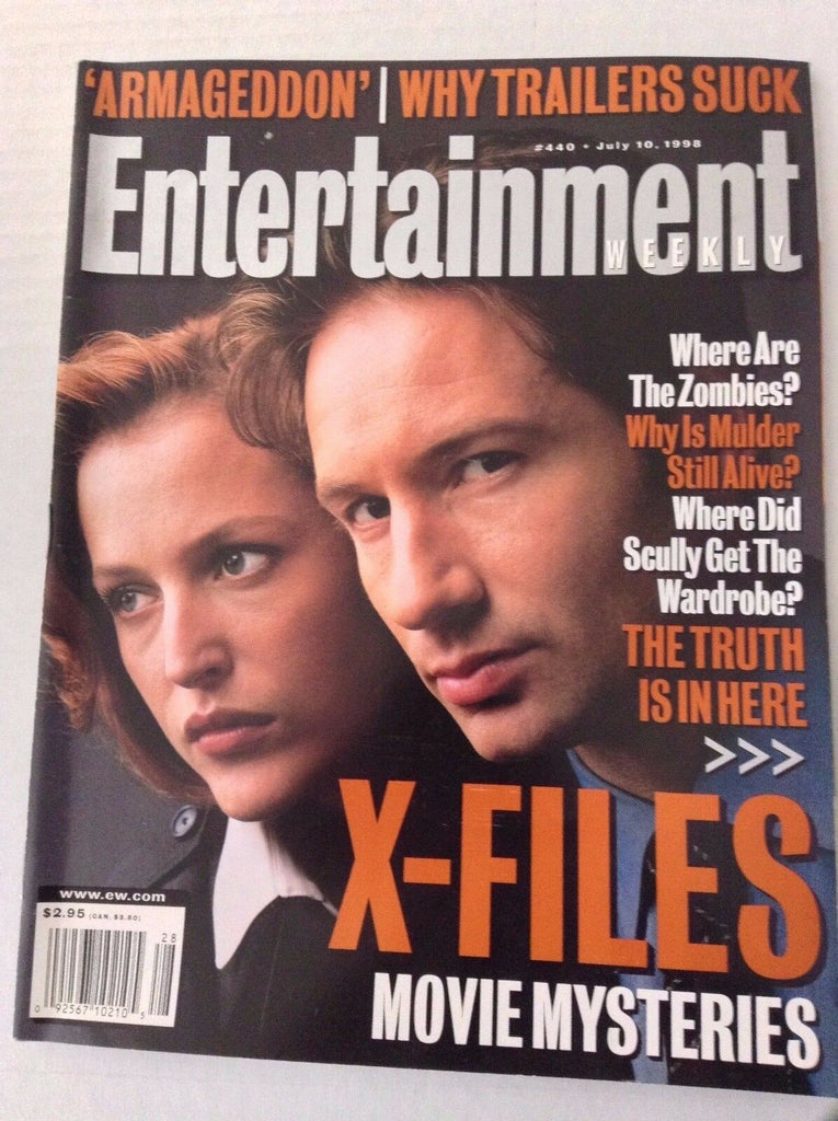 Entertainment Weekly Magazine X Files David Duchovny July 10, 1998 031917NONRH