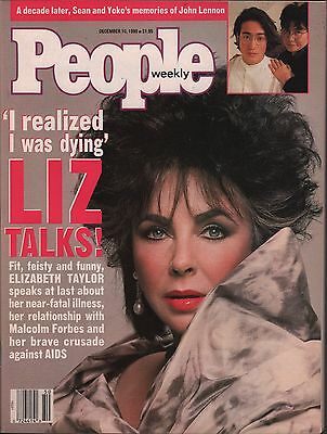 People Weekly December 10 1990 Elizabeth Taylor, Yoko Ono VG 012916DBE