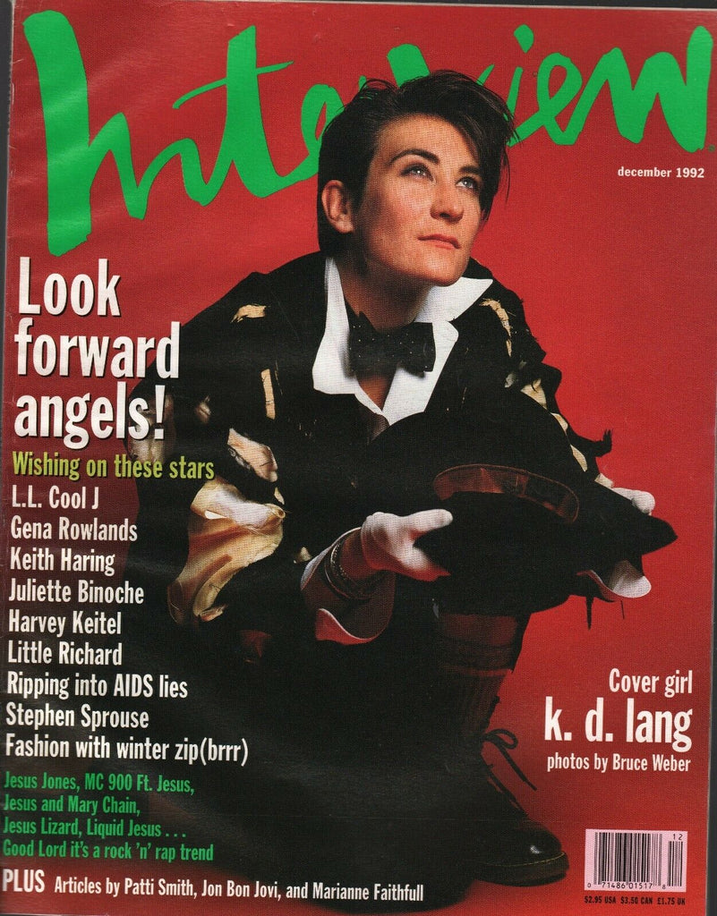 Interview December 1992 K.D. Lang Bruce Weber LL Cool J 011720AME