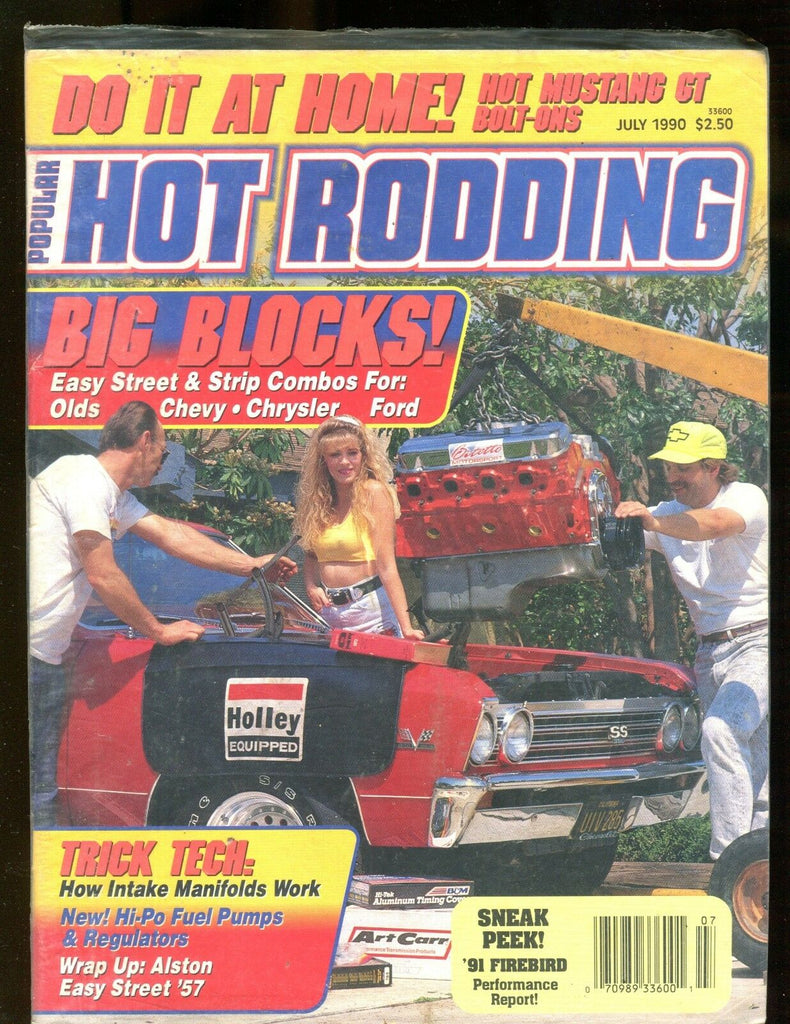 Popular Hot Rodding Magazine July 1990 Big Blocks! EX No ML 112916jhe