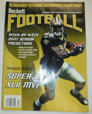 Beckett Football Magazine Reggie Bush & 16 Breakout Stars September 2007 032315R