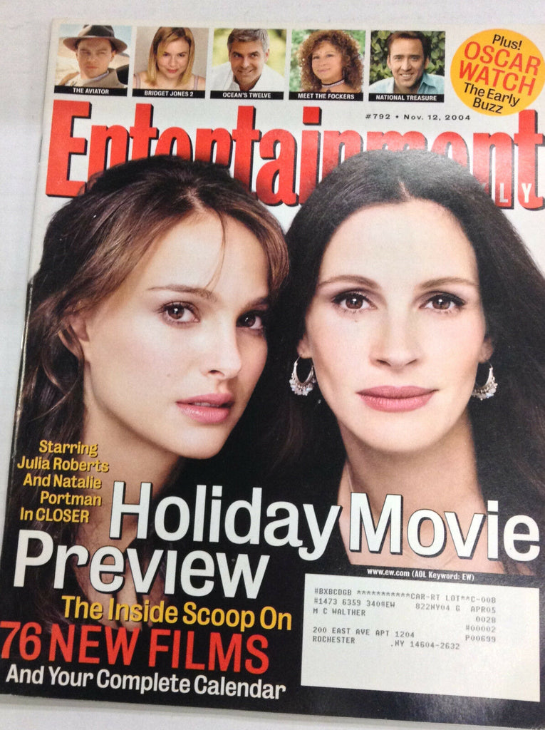 Entertainment Weekly Magazine Julia Roberts November 12, 2004 050317nonr