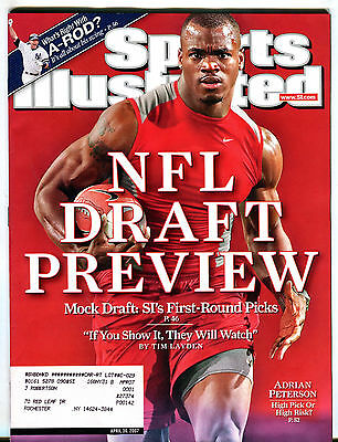 Sports Illustrated Magazine April 30 2007 Adrian Peterson EX 031516jhe