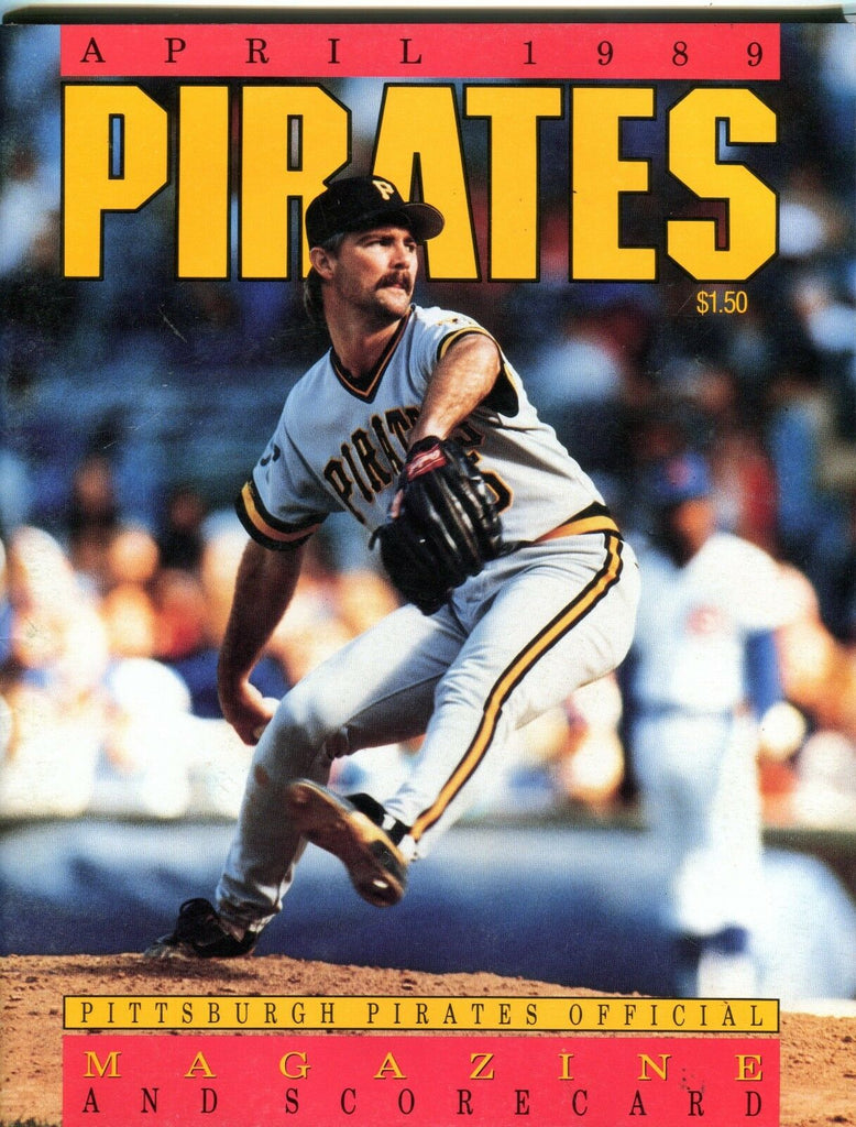 April 1989 Pittsburgh Pirates Magazine & Scorecard vs. Mets EX 092016jhe