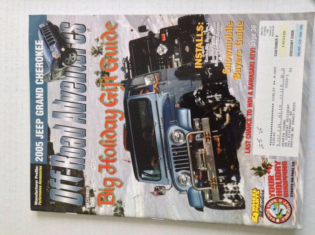 Off Road Adventures Magazine Big Holiday Gift Guide December 2004 032217NONRH