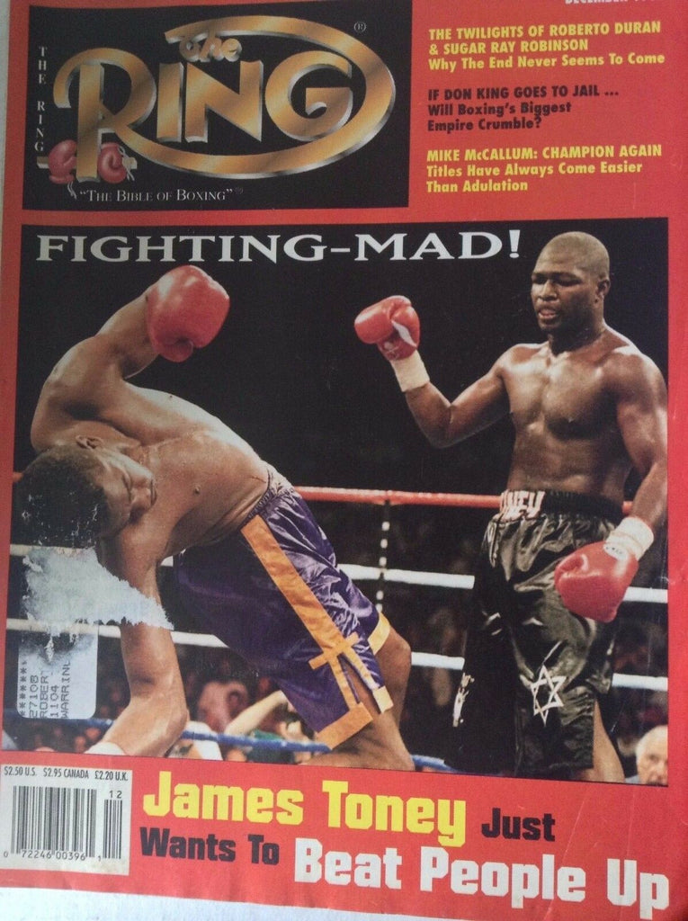 The Ring Magazine James Toney Roberto Duran December 1994 081617nonrh2