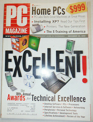 Pc Magazine Technical Excellence December 2001 032015R