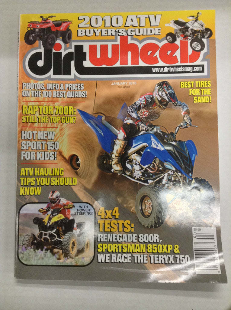 Dirt Wheels Magazine Raptor 700R January 2010 032617nonR