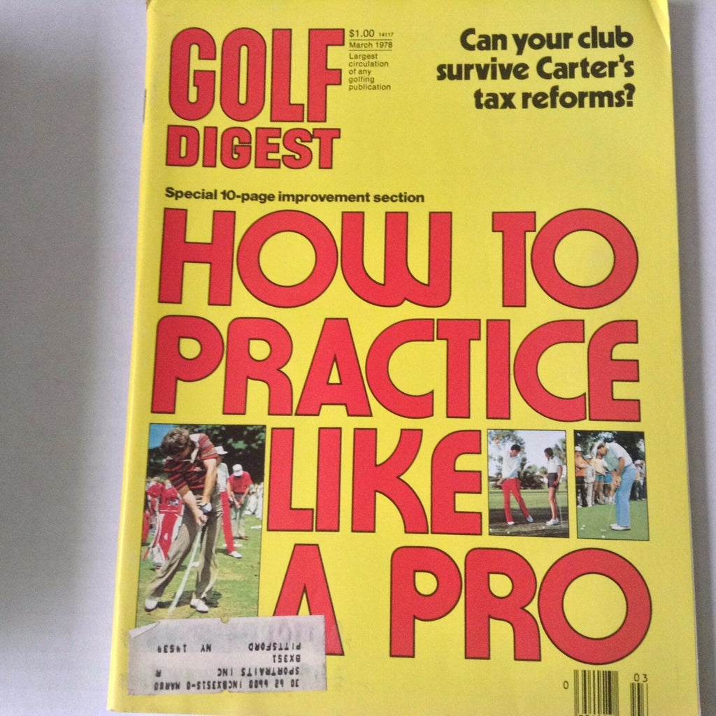 Golf Digest Magazine How To Practice Like A Pro March 1978 062917nonrh