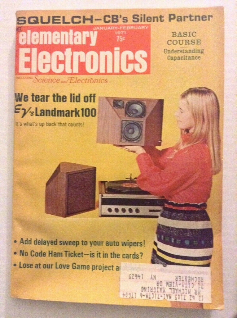 Elementary Electronics Mag Landmark 100 Squelch CB Jan/Feb 1971 090419nonrh