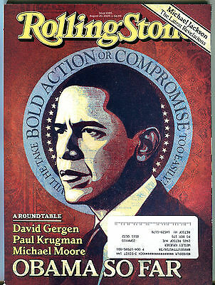 Rolling Stone Magazine August 20 2009 Barack Obama w/ML EX 032216jhe