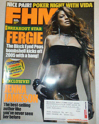 FHM Magazine The Black Eyed Peas Fergie Vida January 2005 WITH ML 031815R