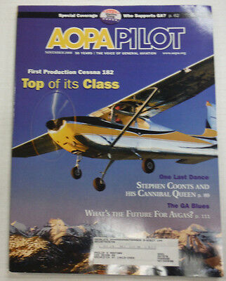 AOPA Pilot Magazine First Production Cessna 182 November 2008 013115R