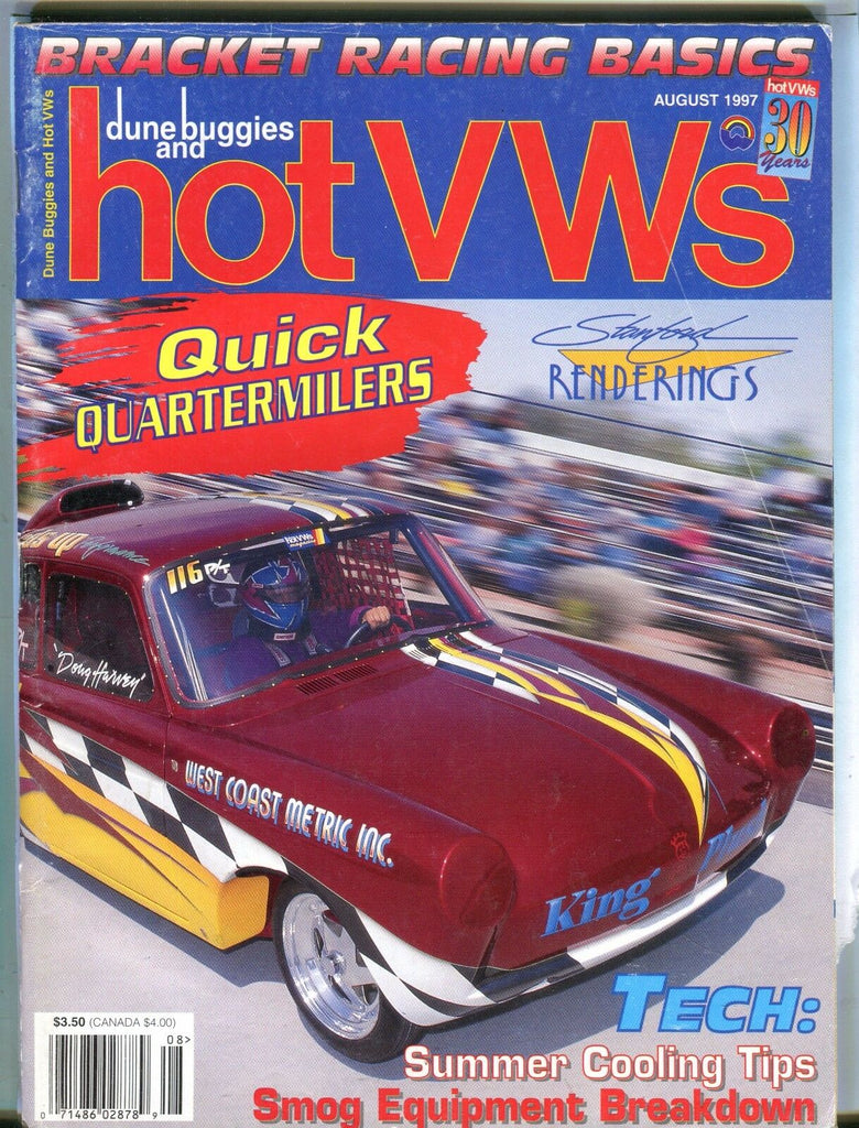 Dune Buggies And Hot VWs Magazine August 1997 Doug Harvey EX 042717nonjhe