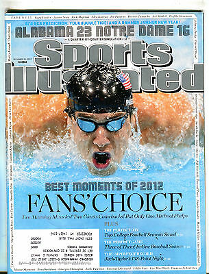 Sports Illustrated Magazine December 31 2012 Michael Phelps EX 071916jhe