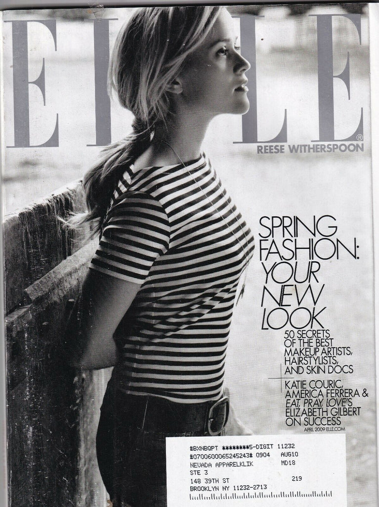 Elle Mag Reese Witherspoon 50 Secrets Of Makeup Artists April 2009 101119nonr2