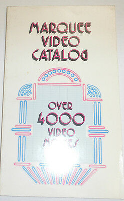 Marquee Video Catalog Magazine Over 4000 Video Games 1983 090314R2
