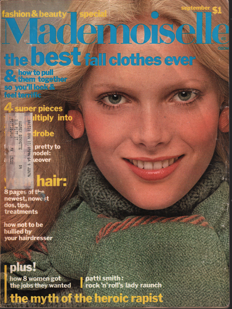 Mademoiselle September 1975 Conde Nast Fashion Beauty Magazine 080520AME