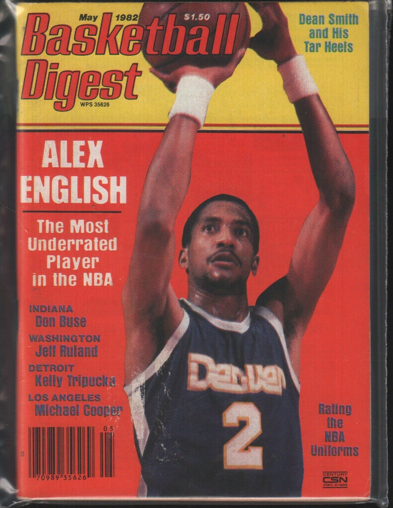 Basketball Digest May 1982 Alex English Dean Smith Don Buse 101718ame