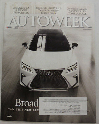 Autoweek Magazine New Lexus & Jaguar XE April 2015 051815R