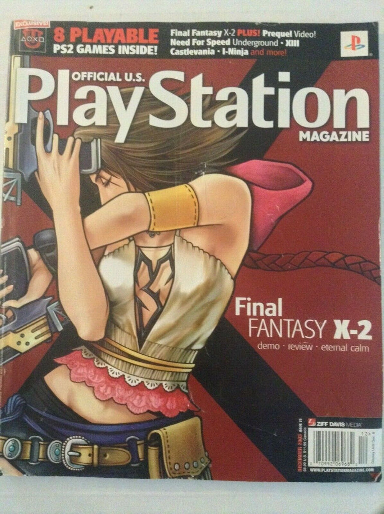 Playstation Magazine Final Fantasy X-2 Castlevania December 2003 031319nonrh