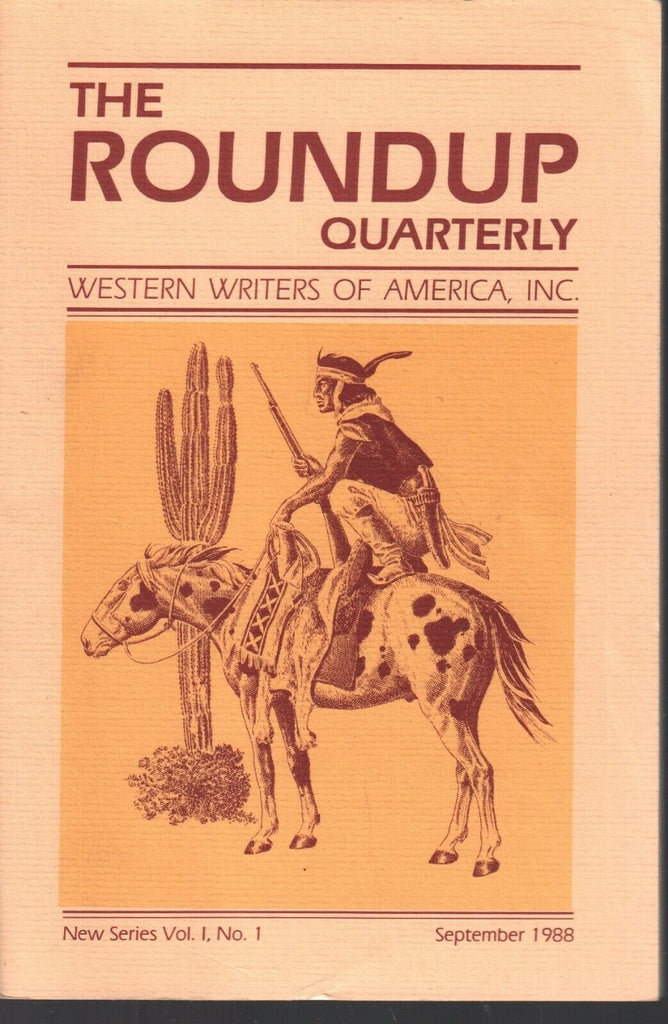The Round Up Quarterly September 1988 First Issue Western Writers 082820AME
