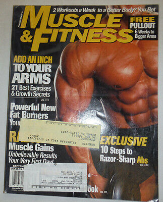 Muscle & Fitness Magazine Add An Inch To Your Arm September 2002 WITH ML 031915R