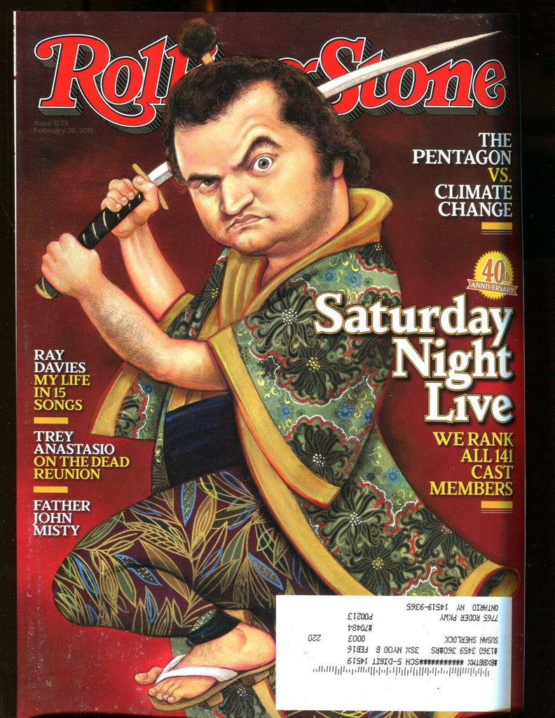 Rolling Stone Magazine February 26 2015 John Belushi SNL EX w/ML 122216jhe