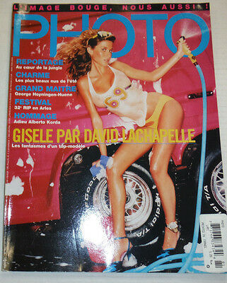 Photo French Art Magazine Gisele Bundchen July/August 2001 LIKE New 021915r